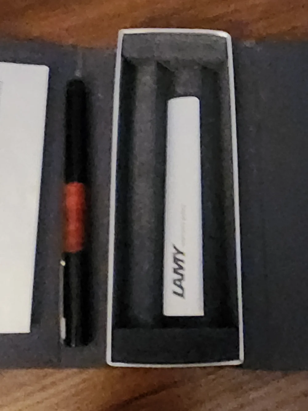 LAMY Accent 98 Briarwood Fountain Pen – 14K Gold Fine Nib – Appears Unused